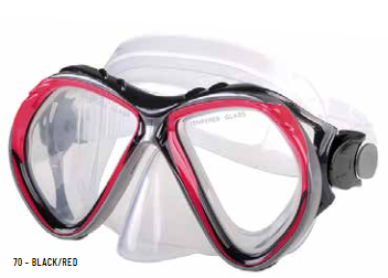 Belize Sr. Swim Mask Red/Black