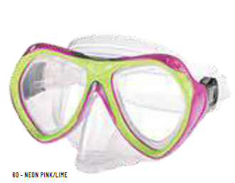 Belize Jr. Swim Mask Neon Pink/Lime Green